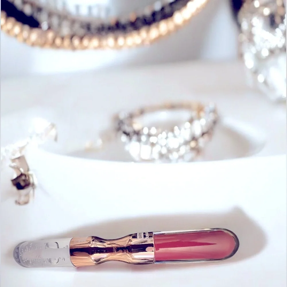 NWOT Hold Morning 2in1 Collagen Matte lip gloss pink and clear